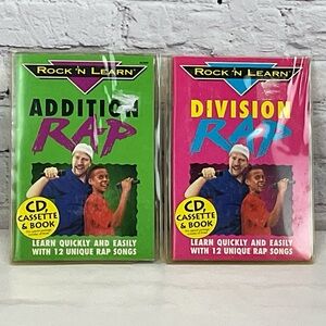 Rock 'N Learn Addition Rap & Division Rap Educational Fun *Missing Division CD*
